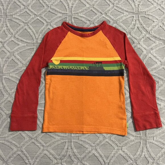 Little Bird By Jools Oliver 4-5Y Tractor Sunset Raglan Shirt - Picture 2 of 7